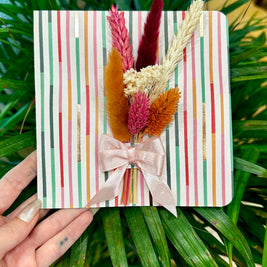 Carte fleurs séchées