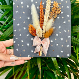 Carte fleurs séchées