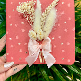 Carte fleurs séchées