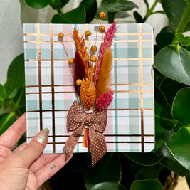 Carte fleurs séchées