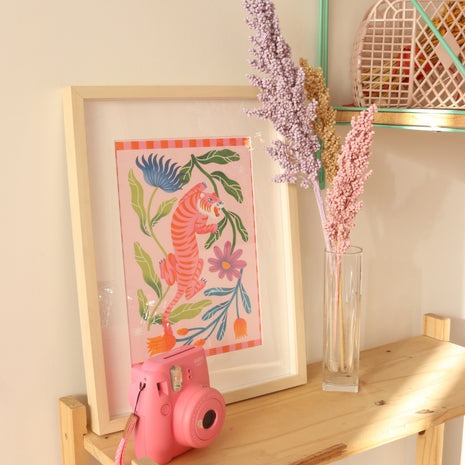 Coffret peinture au numéro - Tigre Fleuri par Limistic