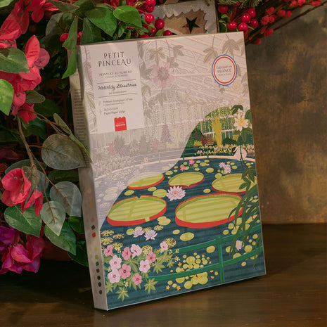 Coffret peinture au numéro - Waterlily Glasshouse par Elaine Lee