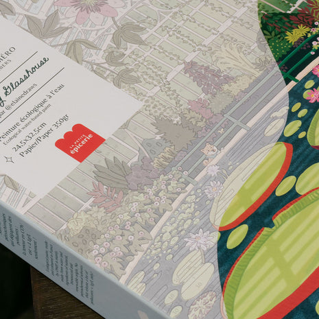 Coffret peinture au numéro - Waterlily Glasshouse par Elaine Lee