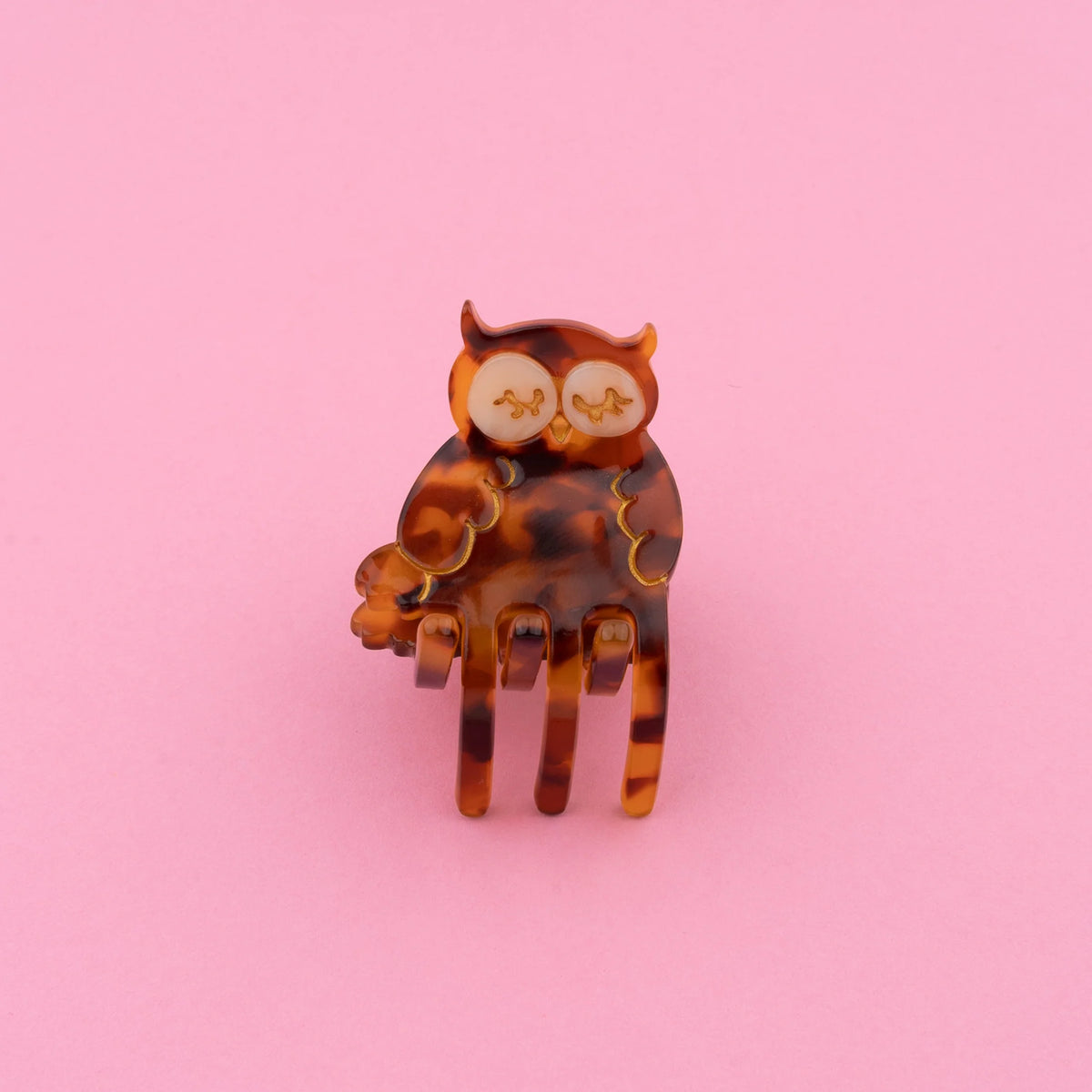 Mini pince à cheveux hibou