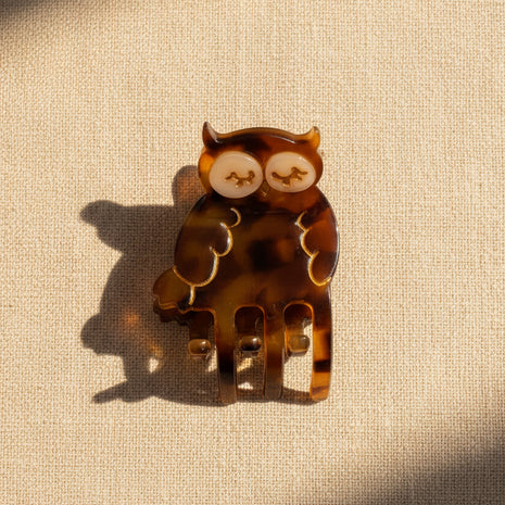 Mini pince à cheveux hibou