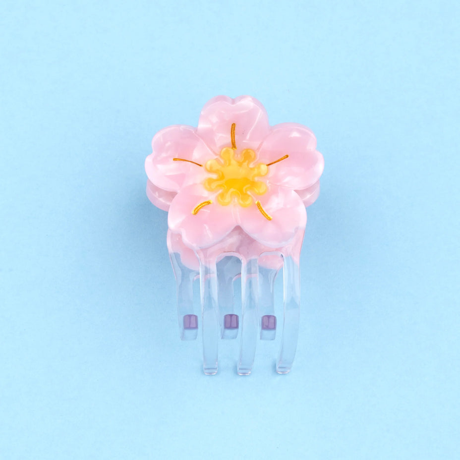 Mini pince à cheveux fleur sakura