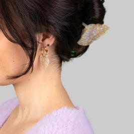 Grande pince à cheveux Coquillage Nacré