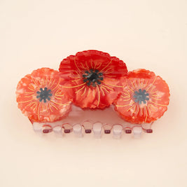 Grande pince trio de coquelicots