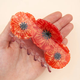 Grande pince trio de coquelicots