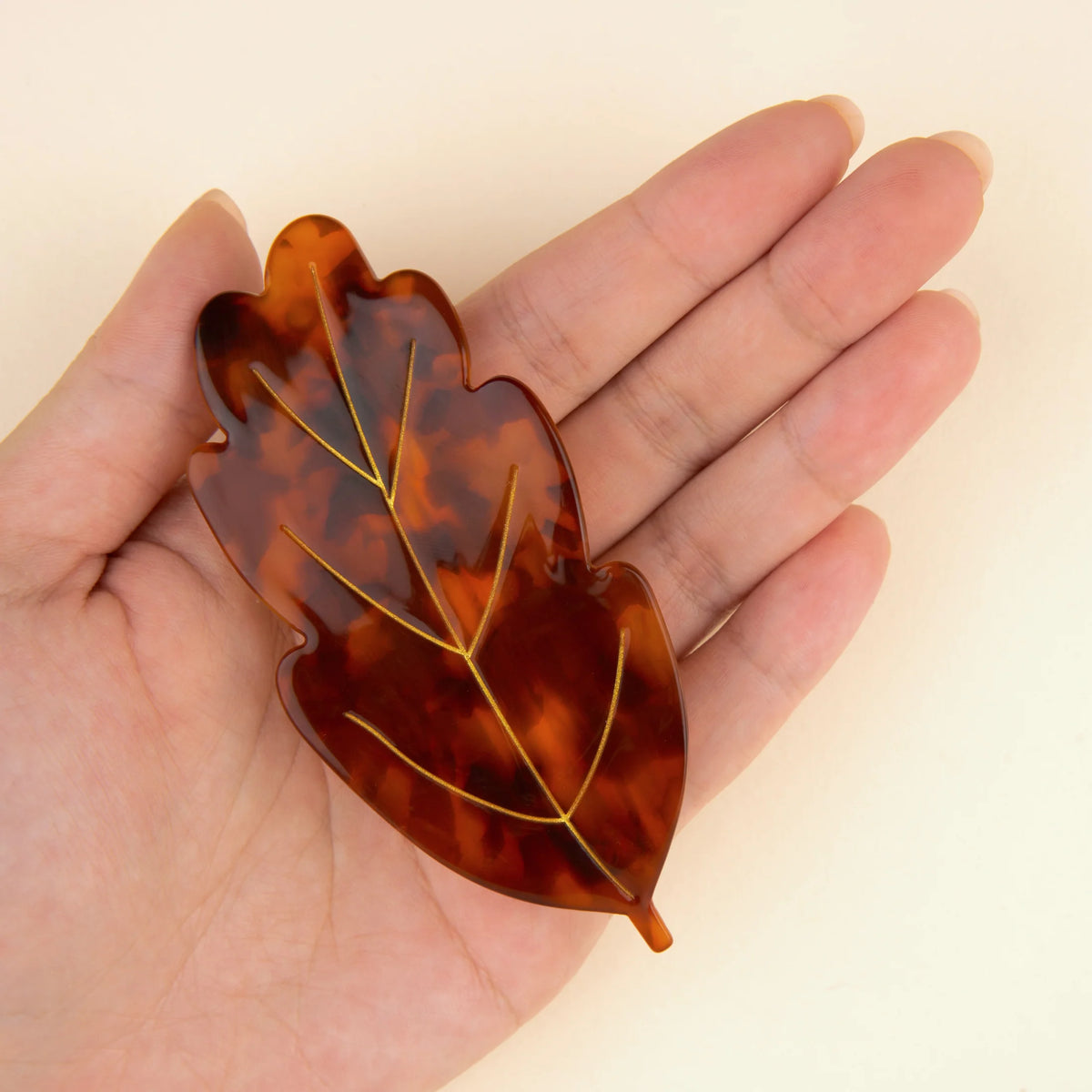 Grande barrette Feuille