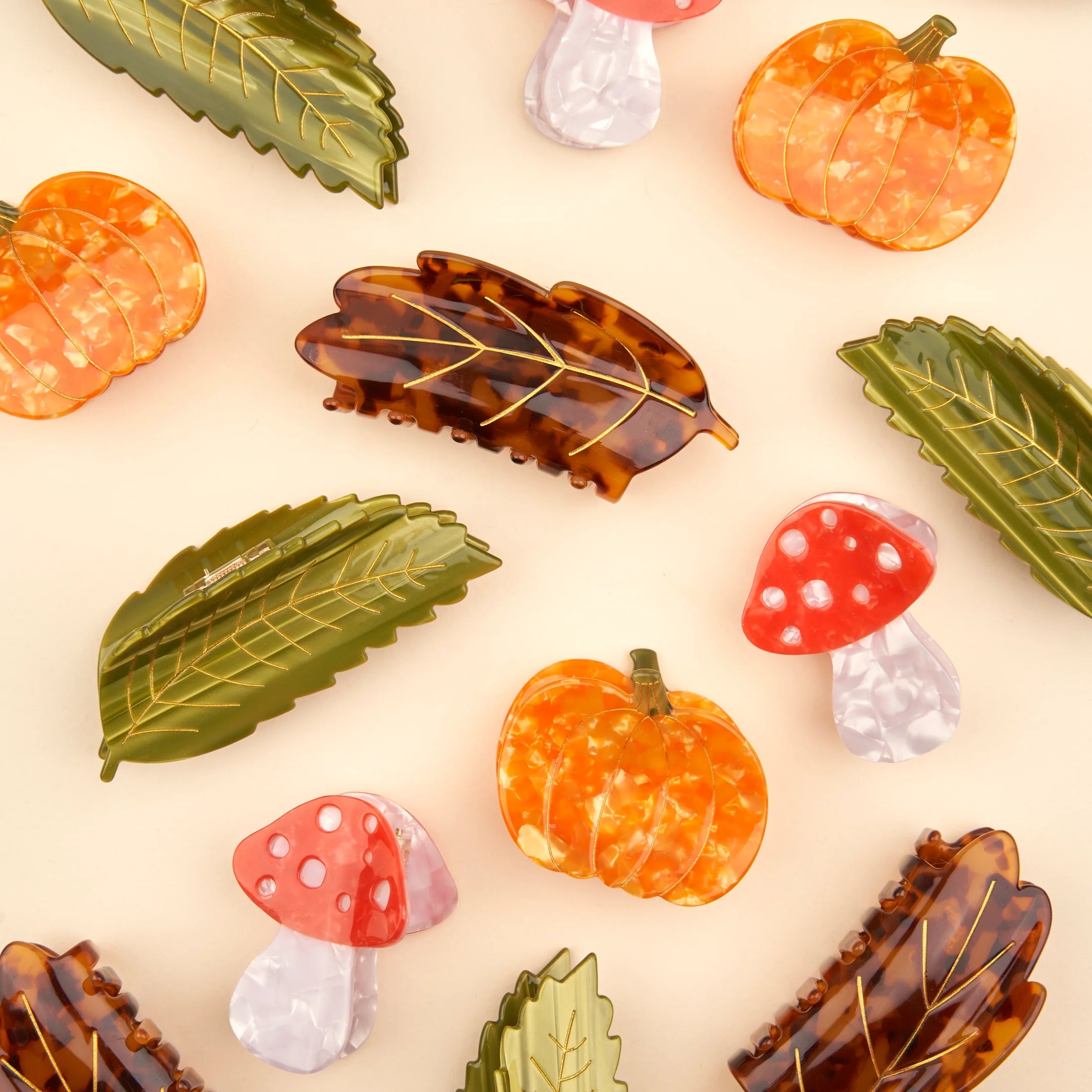 Pince à cheveux feuille