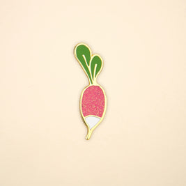 Pin's émaillé Radis à paillettes