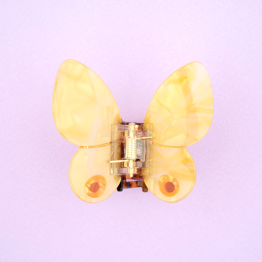 Pince papillon jaune
