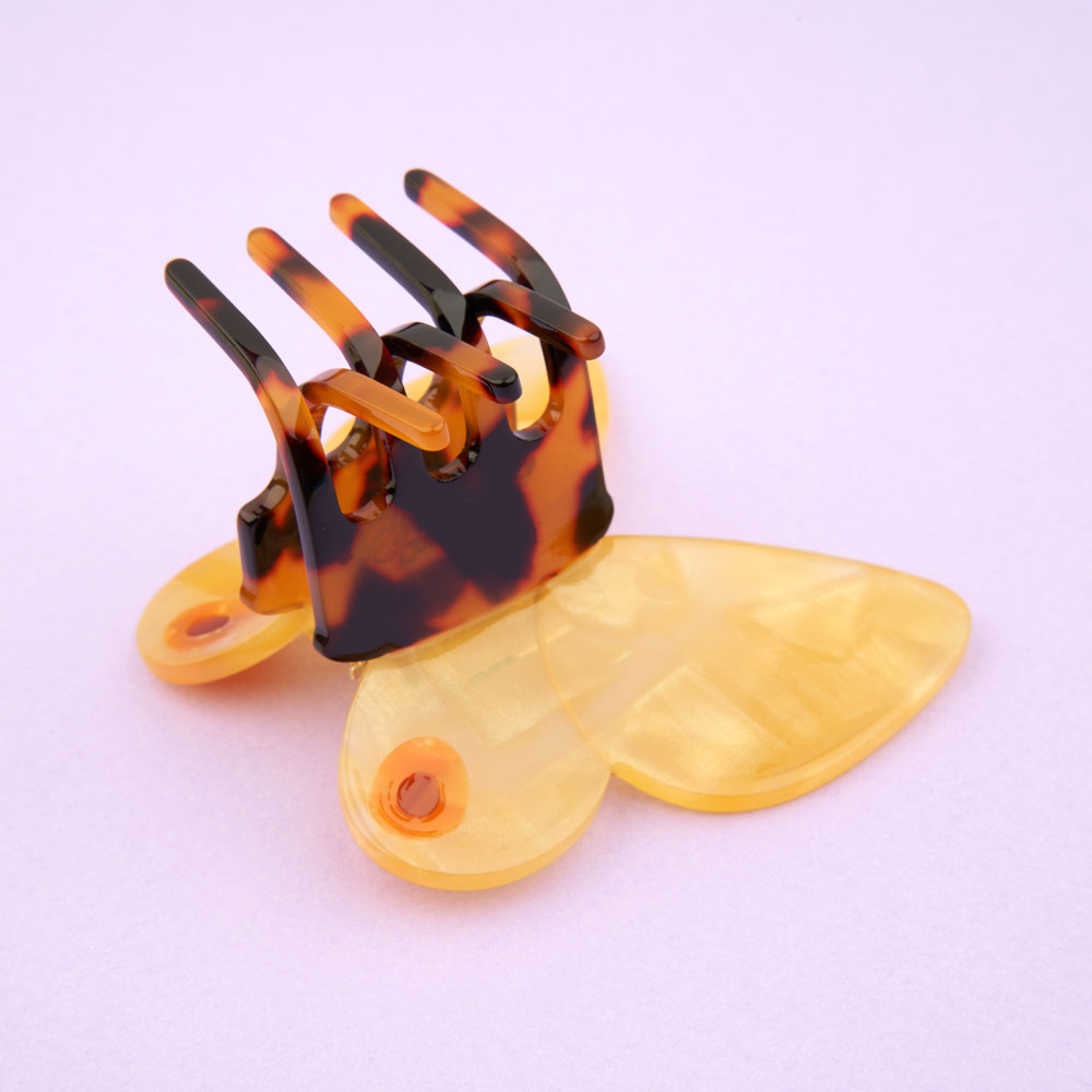 Pince papillon jaune