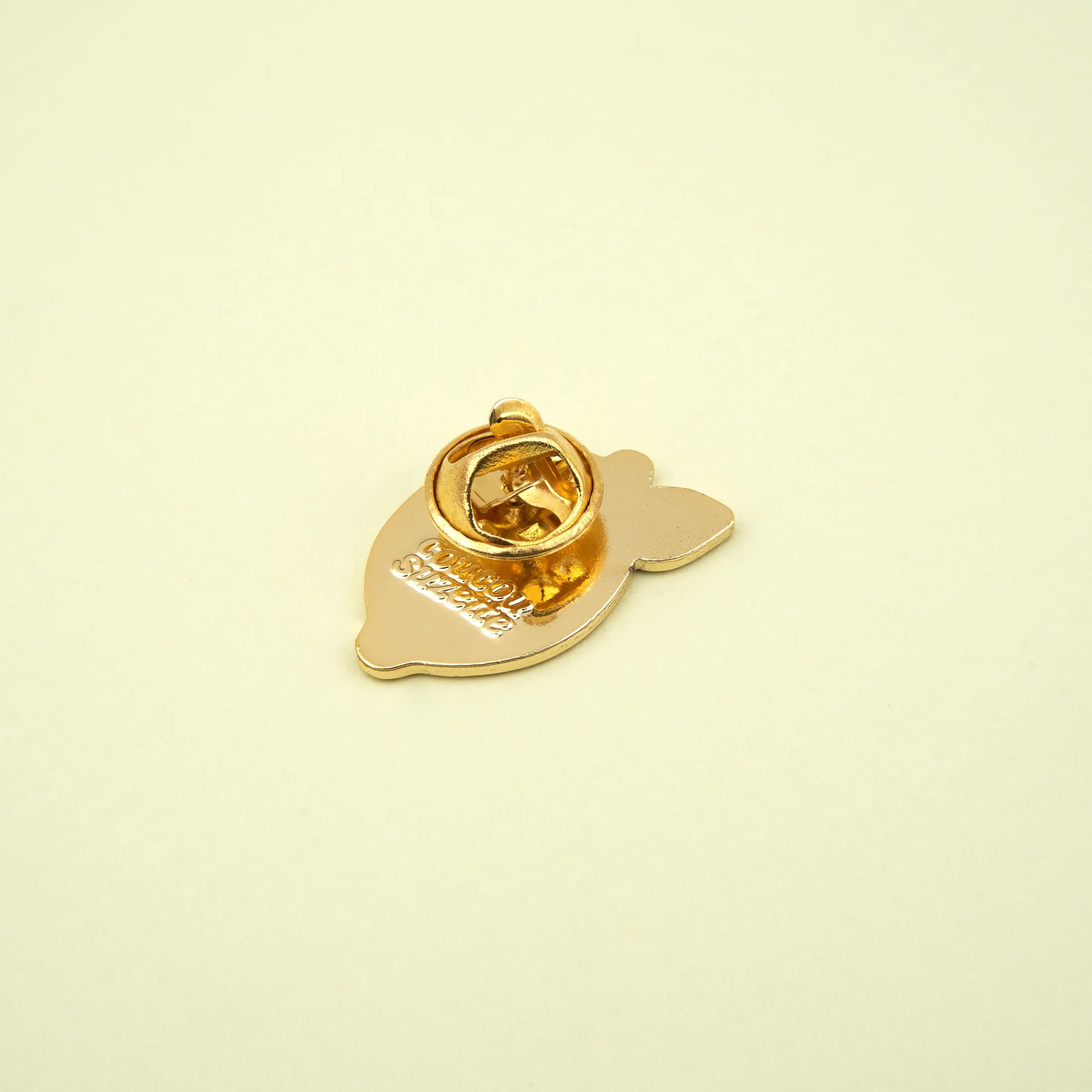 Pin's émaillé Citron à paillettes