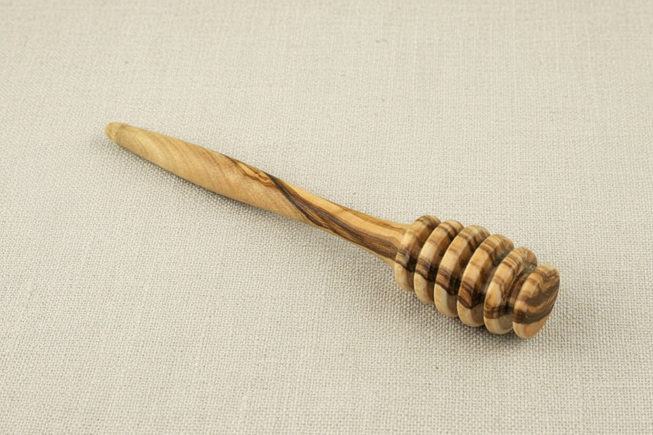 cuillère miel artisanale en bois d'olivier