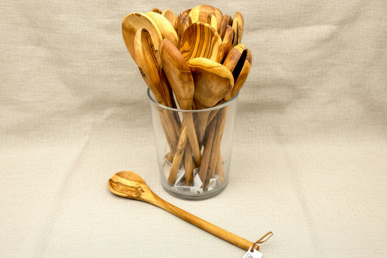 cuillière bois d'olivier artisanale 1
