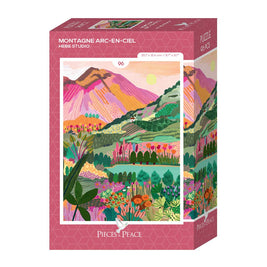 Mini-Puzzle 96 Pièces • Rainbow Mountain