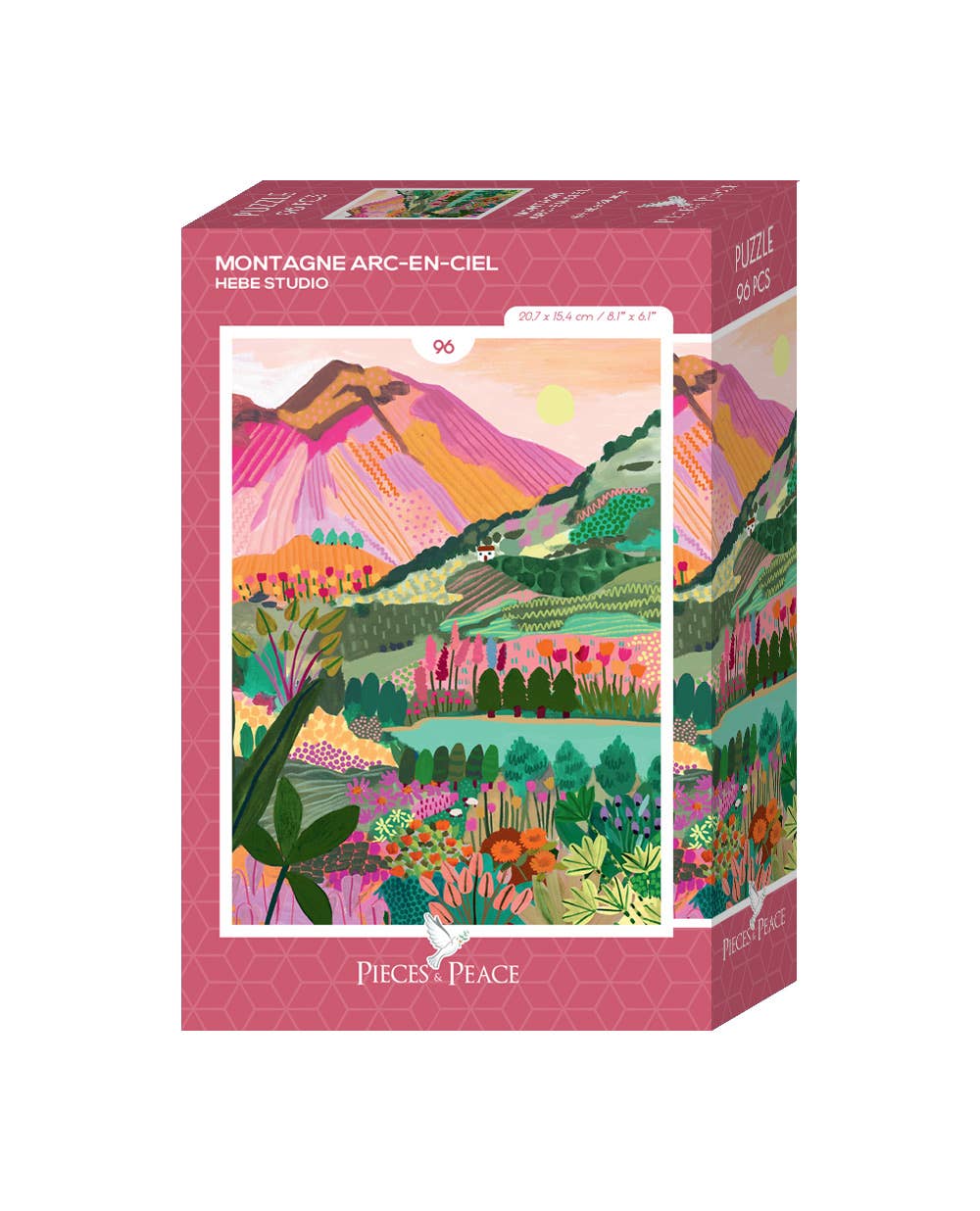 Mini-Puzzle 96 Pièces • Rainbow Mountain