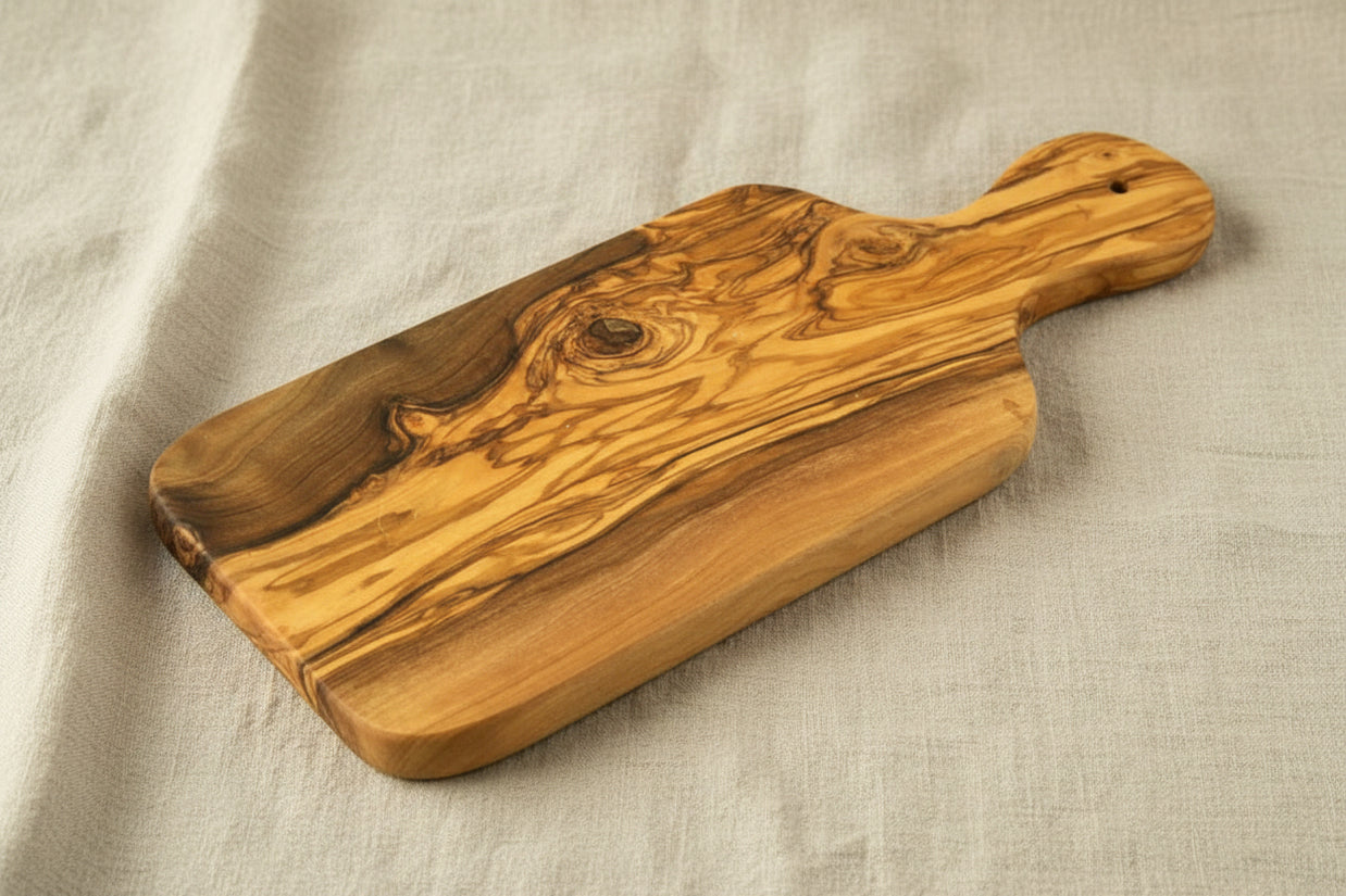 Planche en bois d'olivier