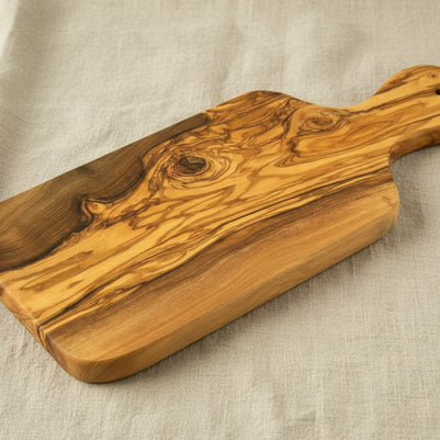 Planche en bois d'olivier