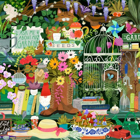 Puzzle 1500 Pièces - La bibliothèque du jardinier