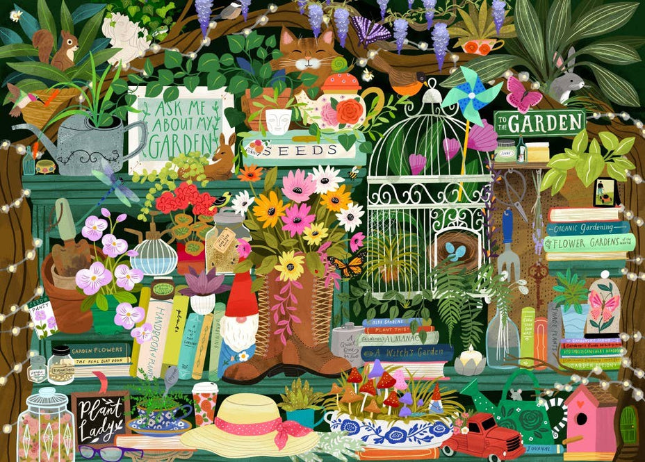 Puzzle 1500 Pièces - La bibliothèque du jardinier