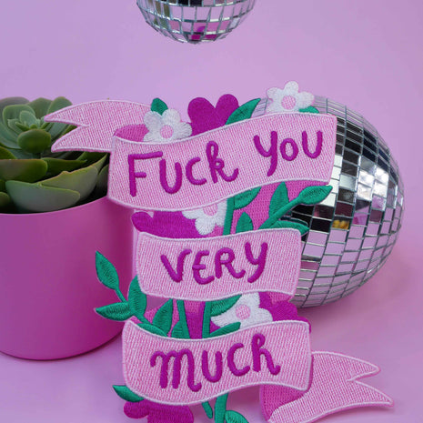 Patch Thermocollant F*ck You Very Much XL