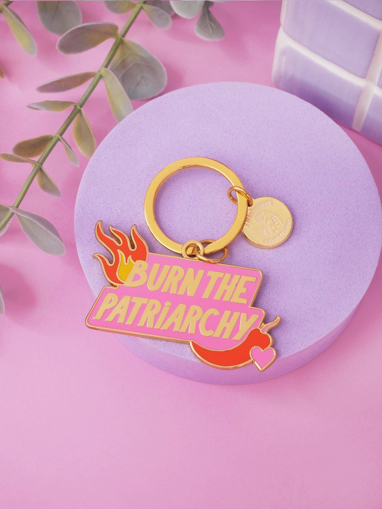 Porte-clé Burn the Patriarchy Limistic