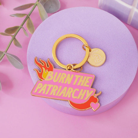 Porte-clé Burn the Patriarchy Limistic