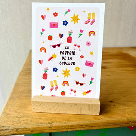 Carte postale Pouvoir de la couleur