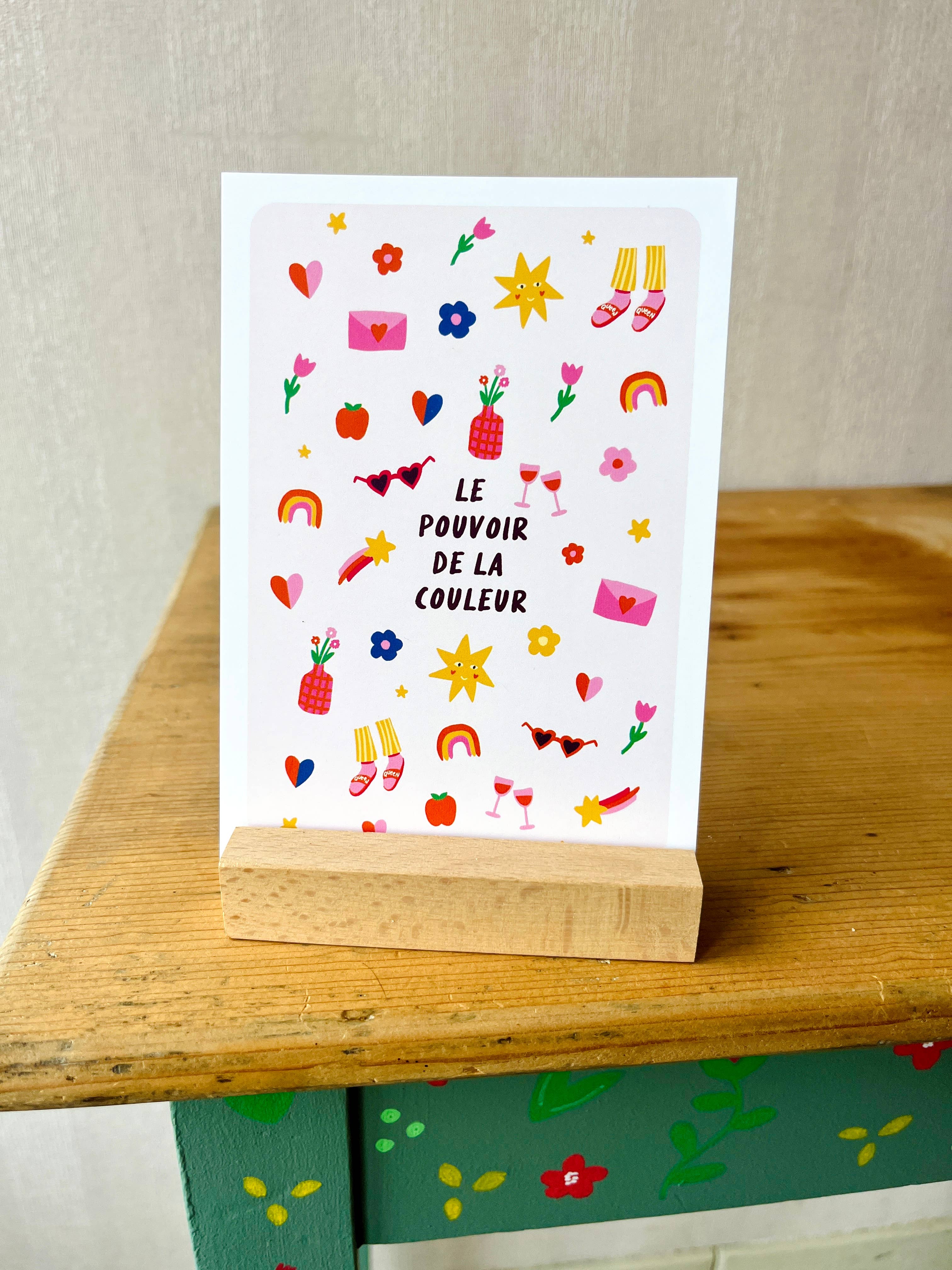 Carte postale Pouvoir de la couleur