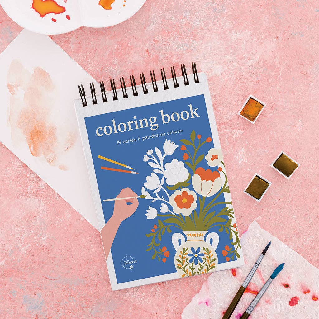 Coloring book A6 - Bloom