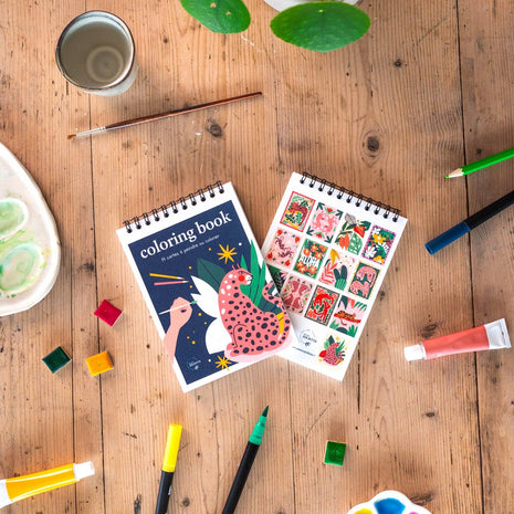 Carnet de coloriage A6 - Wild
