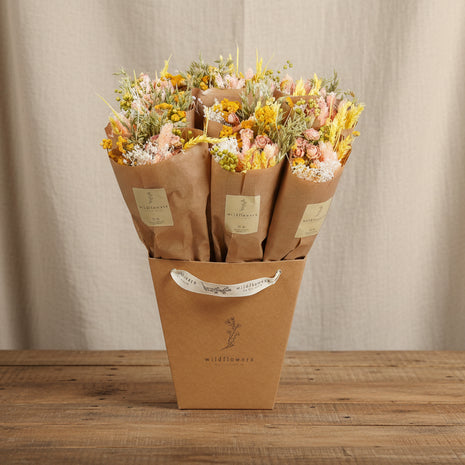 Fleurs séchées - Bouquet Limonade Rose