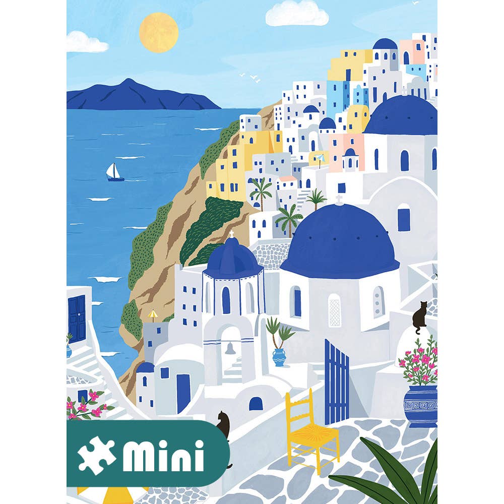 Mini-Puzzle 96 Pièces • Santorin