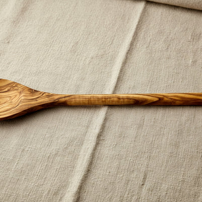 Cuillère en bois d'olivier ronde