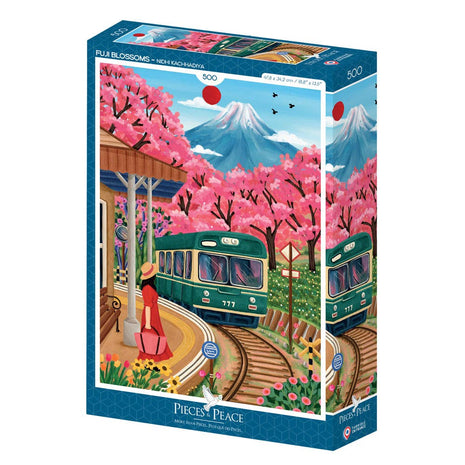 Puzzle 500 pièces - Fuji Blossoms
