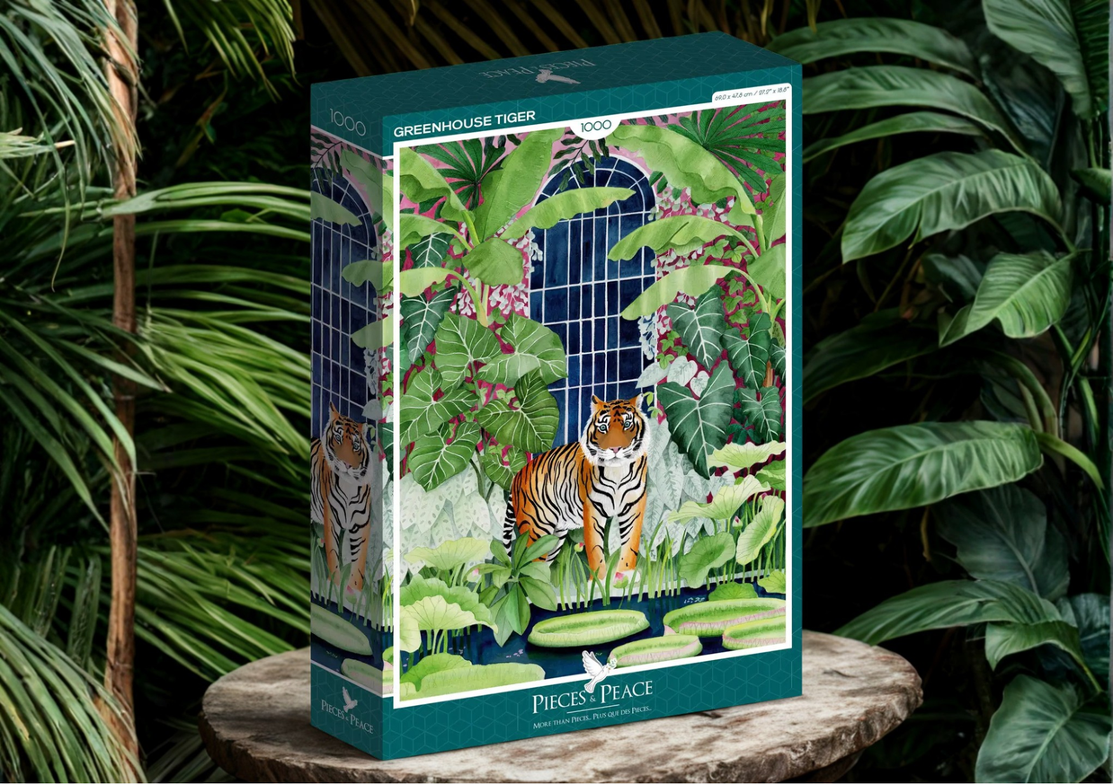 Puzzle 1000 pièces - Greenhouse Tiger