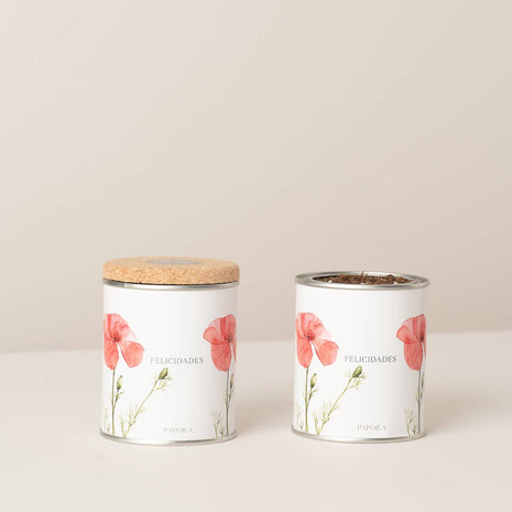 Jardin en boîte métallique « Félicitations » avec coquelicot à planter - Life in a Bag