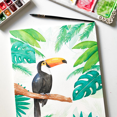 Atelier jungle à l'aquarelle - 04/07/26