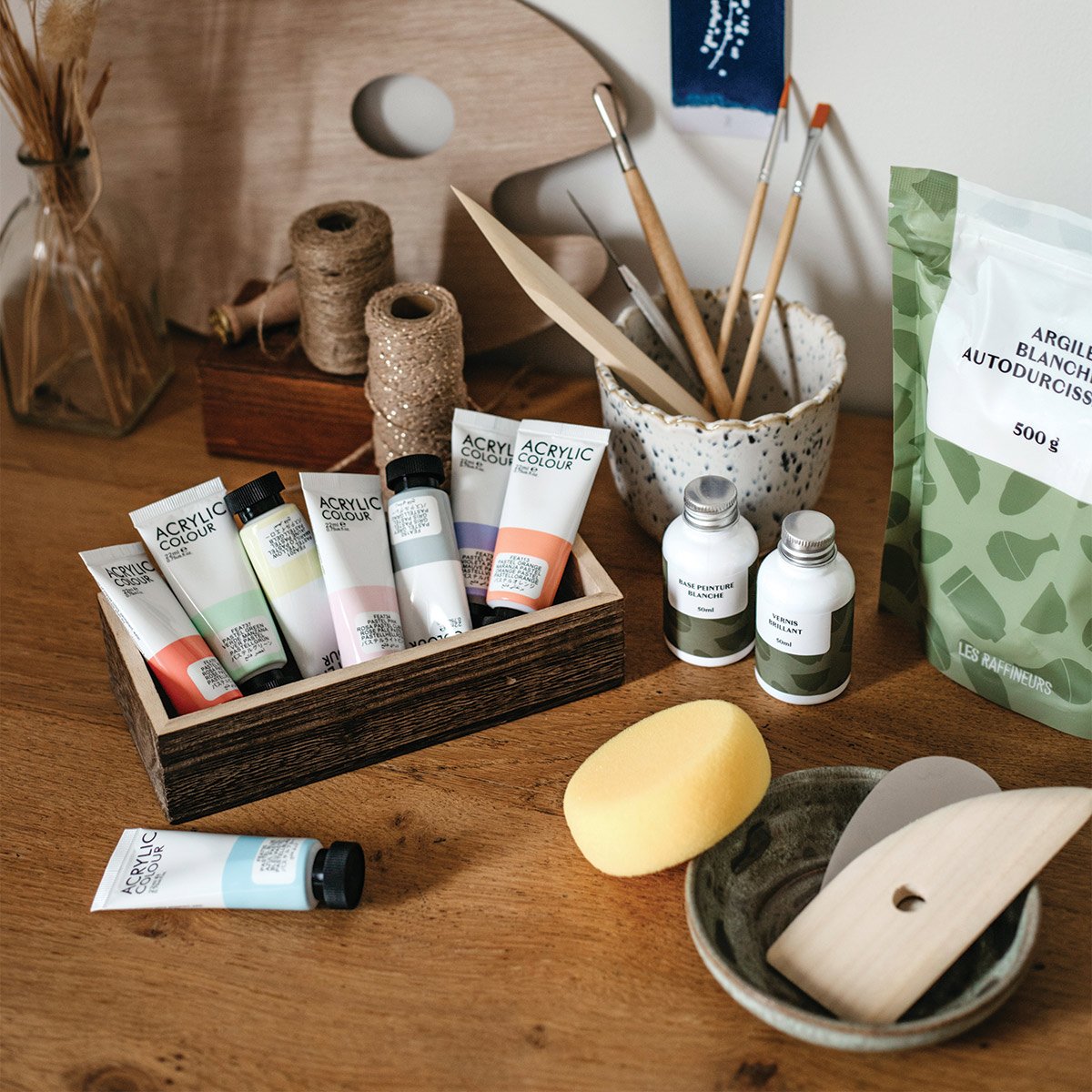 Kit DIY poterie et peinture
