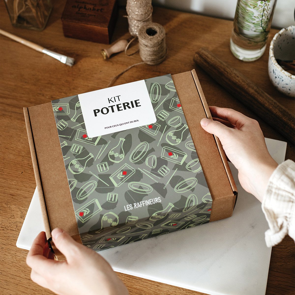 Kit DIY poterie et peinture