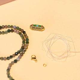 Kit DIY Bijouterie - Mon collier en pierres naturelles d'Agate Indienne