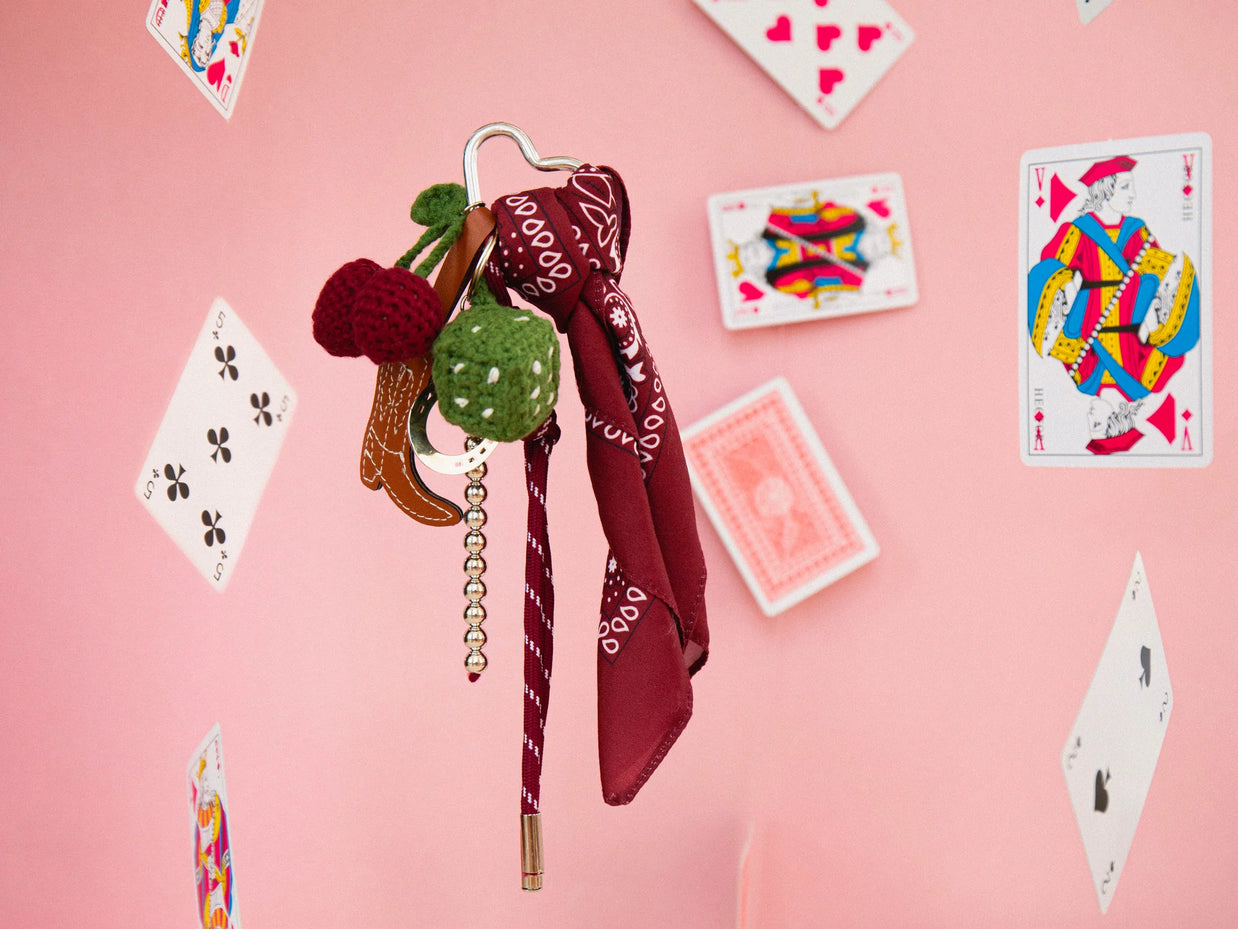 Kit crochet pour débutant - Bag charms - Cherry Cowboy