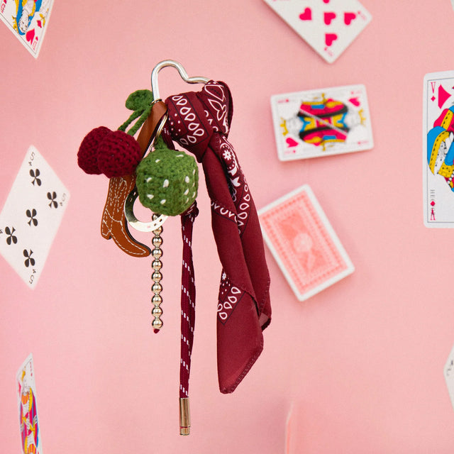 Kit crochet pour débutant - Bag charms - Cherry Cowboy