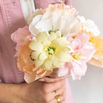 Kit créatif - Mes fleurs en papier crépon
