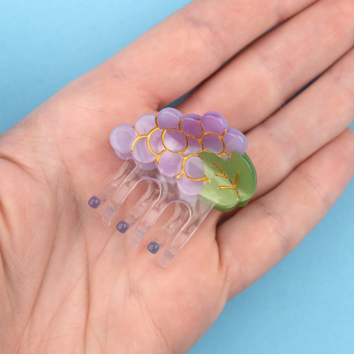 Mini pince à cheveux raisin