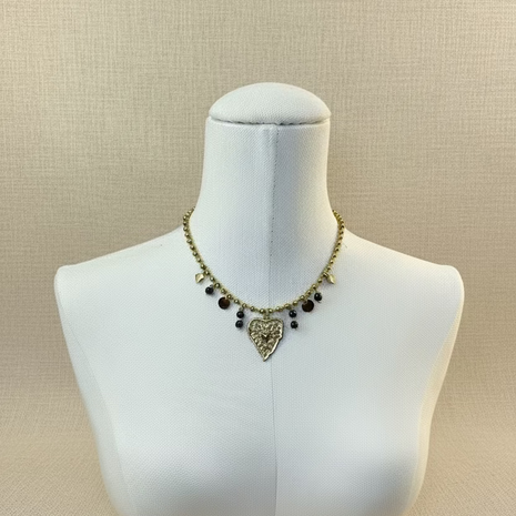 Collier Coeur & Grenat