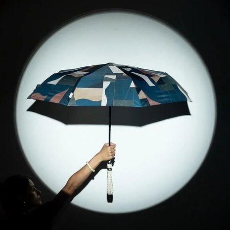 Parapluie Mains Libres Compact • Géométrique